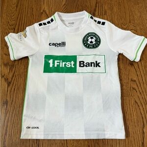 SOUTH MIAMI UNITED FC HUDSON MATCH JERSEY WHITE size 6-7 youth